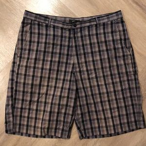 Like new! - ALFANI Plaid Flat Front 100% Cotton Shorts